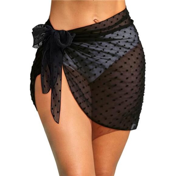 Sarong Cover Up Wrap Skirt Bathing Suit Sheer Swimsuit Sarong for - Picture 1 of 7